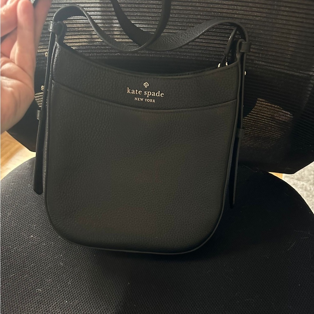 Kate Spade Black Pebbled Leather Shoulder Bag